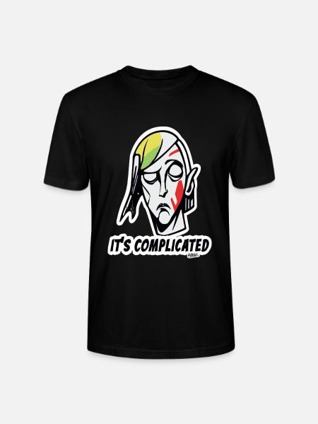 Abstraktes Gesicht Kompliziert - Stanley/Stella Unisex Bio-T-Shirt CRAFTER - Schwarz