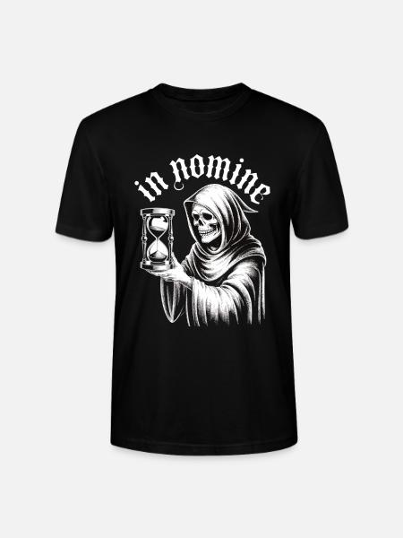 Grim Reaper Skull Time Memento Mori Gothic Shirt - Stanley/Stella CRAFTER Unisex Organic T-Shirt - black