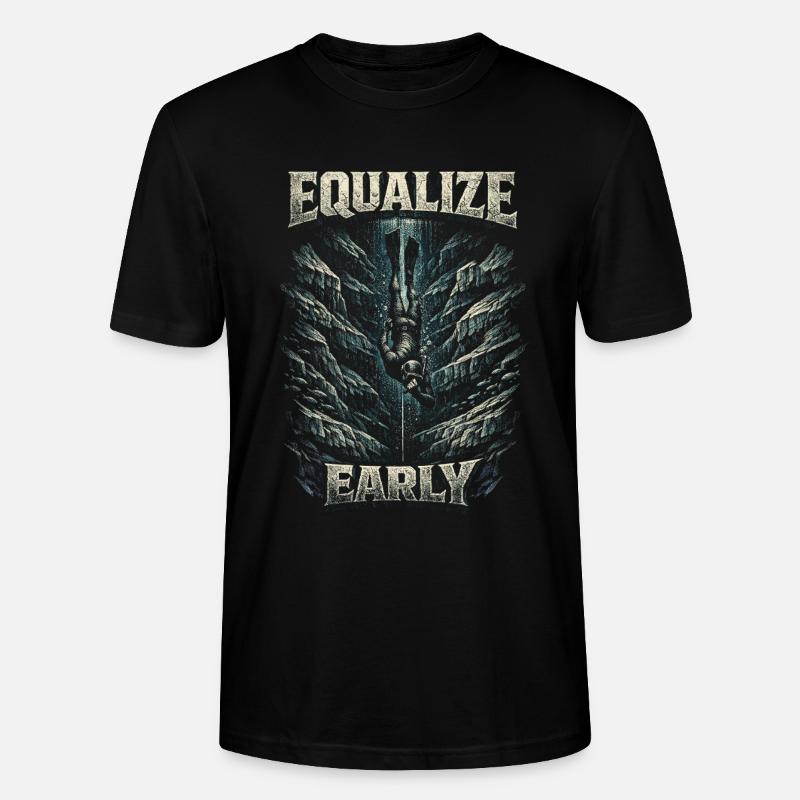 Apnoetauchen Freitauchen Equalize Early - Stanley/Stella Unisex Bio-T-Shirt CRAFTER - Schwarz