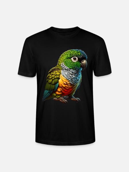 Rock parakeet motif - Stanley/Stella CRAFTER Unisex Organic T-Shirt - black