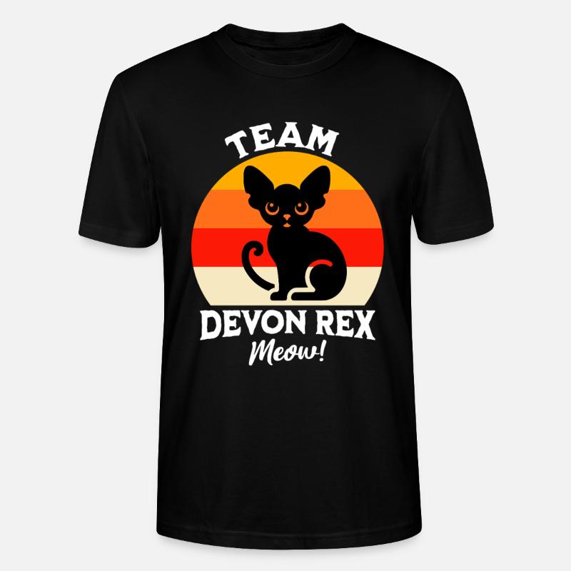Team Devon Rex - Stanley/Stella Unisex Bio-T-Shirt CRAFTER - Schwarz
