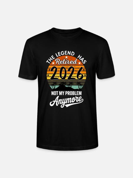 Retired 2026 Funny Retired Graphic Men Retiremet - T-shirt bio CRAFTER Stanley Stella Unisexe - noir