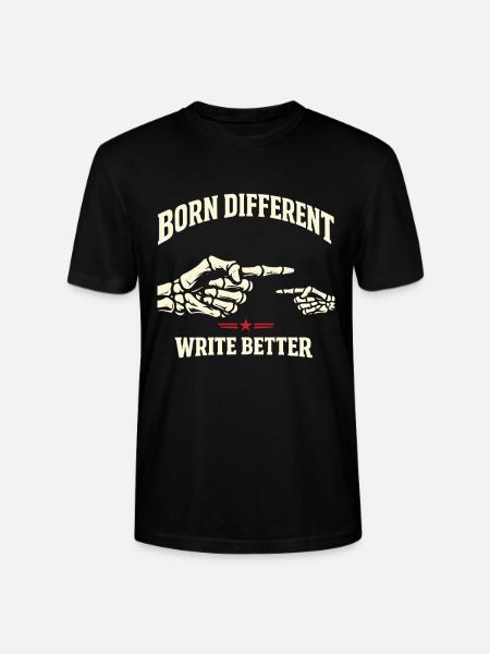 Né différent - T-shirt bio CRAFTER Stanley Stella Unisexe - noir