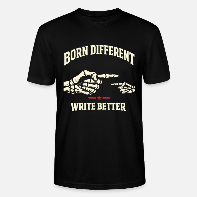 Born Different - Stanley/Stella CRAFTER Unisex Organic T-Shirt - black