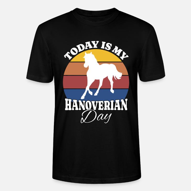 Hannoveraner Hanoverian - Stanley/Stella Unisex Bio-T-Shirt CRAFTER - Schwarz