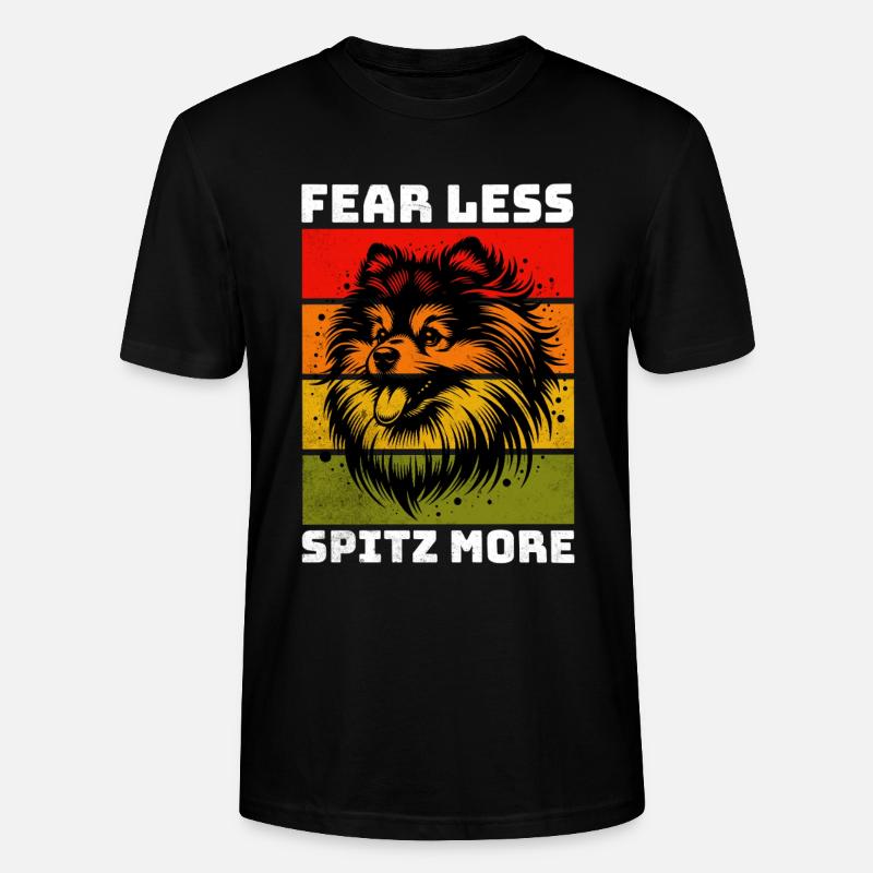 Spitz allemand Spitz Spitz nain - T-shirt bio CRAFTER Stanley Stella Unisexe - noir