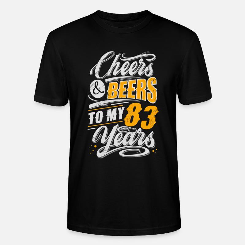 83e anniversaire - T-shirt bio CRAFTER Stanley Stella Unisexe - noir
