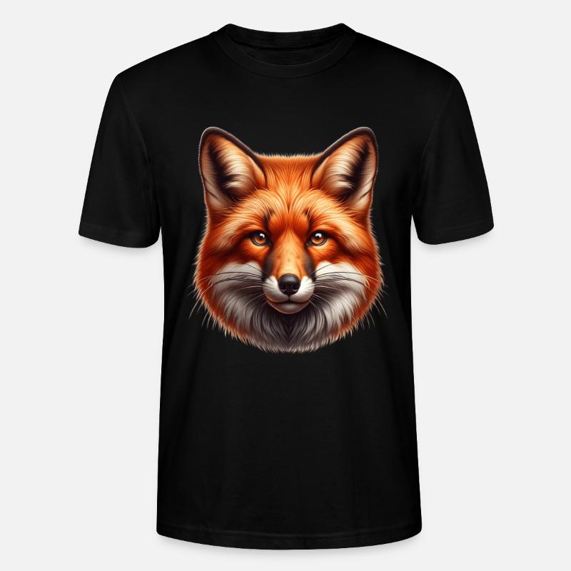 Rotfuchs Fuchs - Stanley/Stella Unisex Bio-T-Shirt CRAFTER - Schwarz