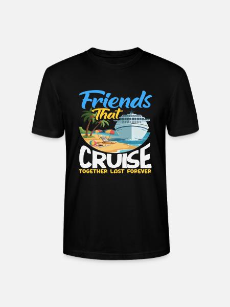 Freunde Kreuzfahrt Gemeinsam Urlaub Reise - Stanley/Stella Unisex Bio-T-Shirt CRAFTER - Schwarz