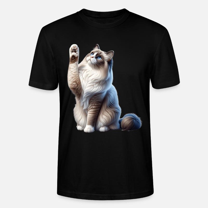 Ragdoll Katze Chatte Ragdoll - T-shirt bio CRAFTER Stanley Stella Unisexe - noir