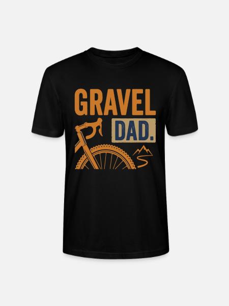 Papa Vélo de gravier Papa VTT - T-shirt bio CRAFTER Stanley Stella Unisexe - noir