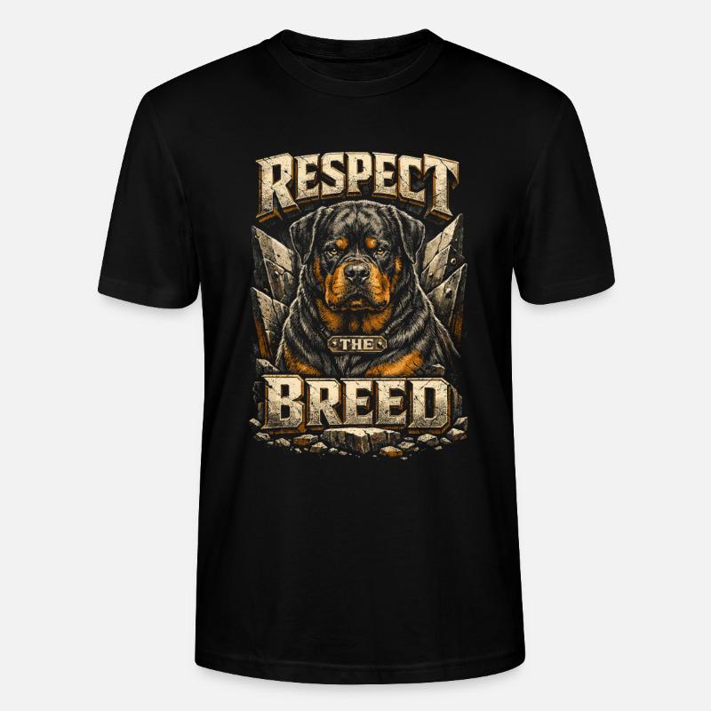 Le Rottweiler Respecte la Race - T-shirt bio CRAFTER Stanley Stella Unisexe - noir