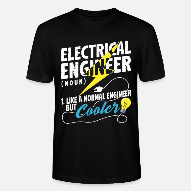 Electrical Engineer Definition Cool Funny - Stanley/Stella CRAFTER Unisex Organic T-Shirt - black