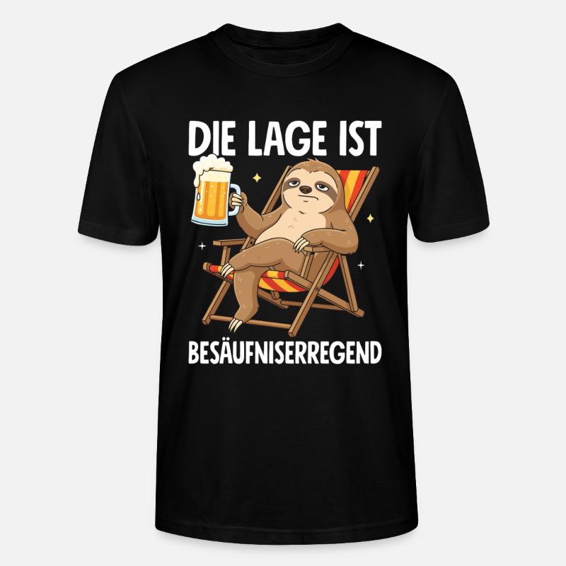Die Lage Ist Besäufniserregend - Stanley/Stella Unisex Bio-T-Shirt CRAFTER - Schwarz