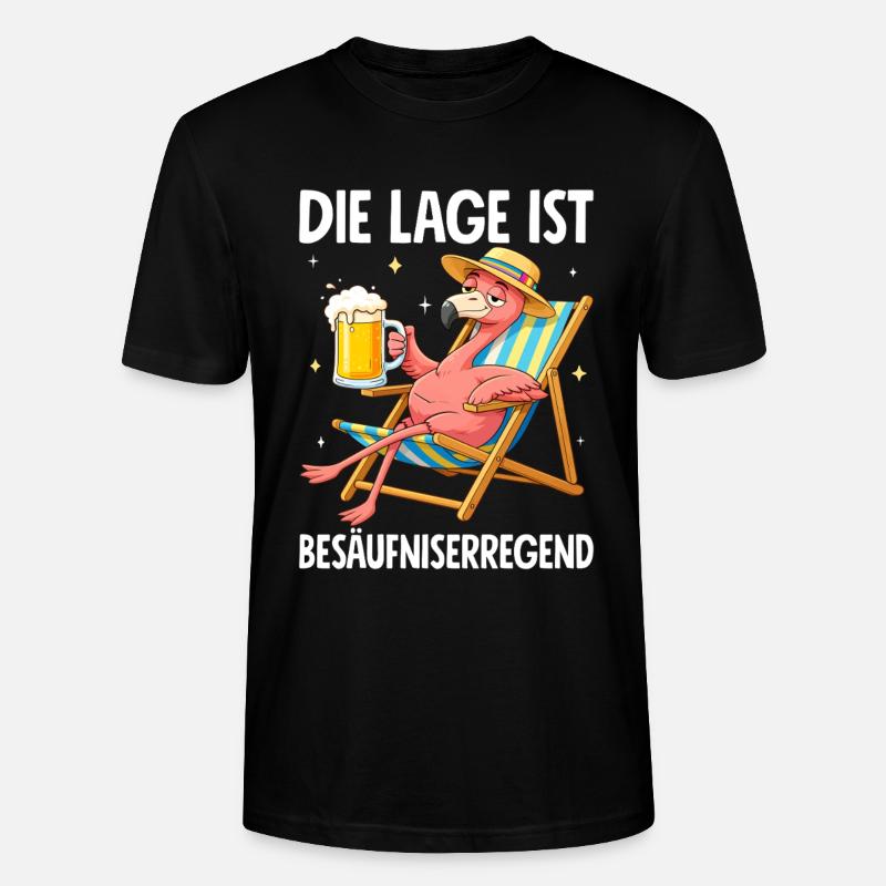 Die Lage Ist Besäufniserregend - Stanley/Stella Unisex Bio-T-Shirt CRAFTER - Schwarz