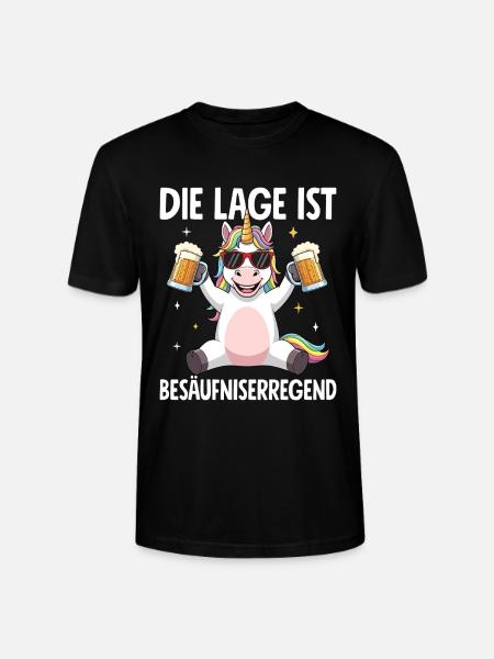 Die Lage Ist Besäufniserregend - Stanley/Stella Unisex Bio-T-Shirt CRAFTER - Schwarz