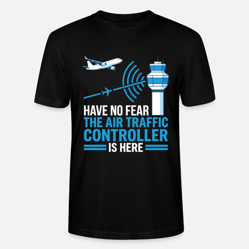 Air Traffic Controller Fluglotse Geschenk - Stanley/Stella Unisex Bio-T-Shirt CRAFTER - Schwarz