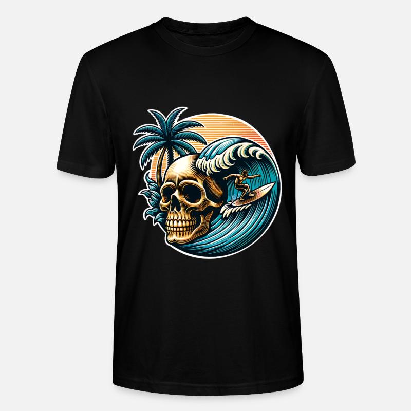 Surfer - T-shirt bio CRAFTER Stanley Stella Unisexe - noir