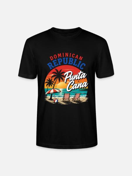 Punta Cana Sunset Beach Kunst - Stanley/Stella Unisex Bio-T-Shirt CRAFTER - Schwarz