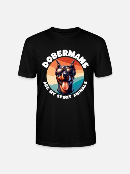 Funny Doberman Sayings - Stanley/Stella CRAFTER Unisex Organic T-Shirt - black