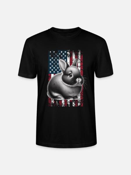Dwarf Rabbit US Zwergkaninchen - Stanley/Stella CRAFTER Unisex Organic T-Shirt - black