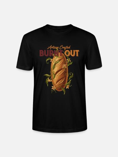 Sauerteigbrot-Backer ausgebrannter Handwerker - Stanley/Stella Unisex Bio-T-Shirt CRAFTER - Schwarz