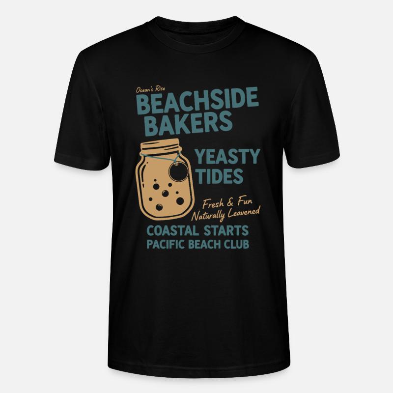 Sauerteigbrot Backen Strandbäcker Hefig - Stanley/Stella Unisex Bio-T-Shirt CRAFTER - Schwarz