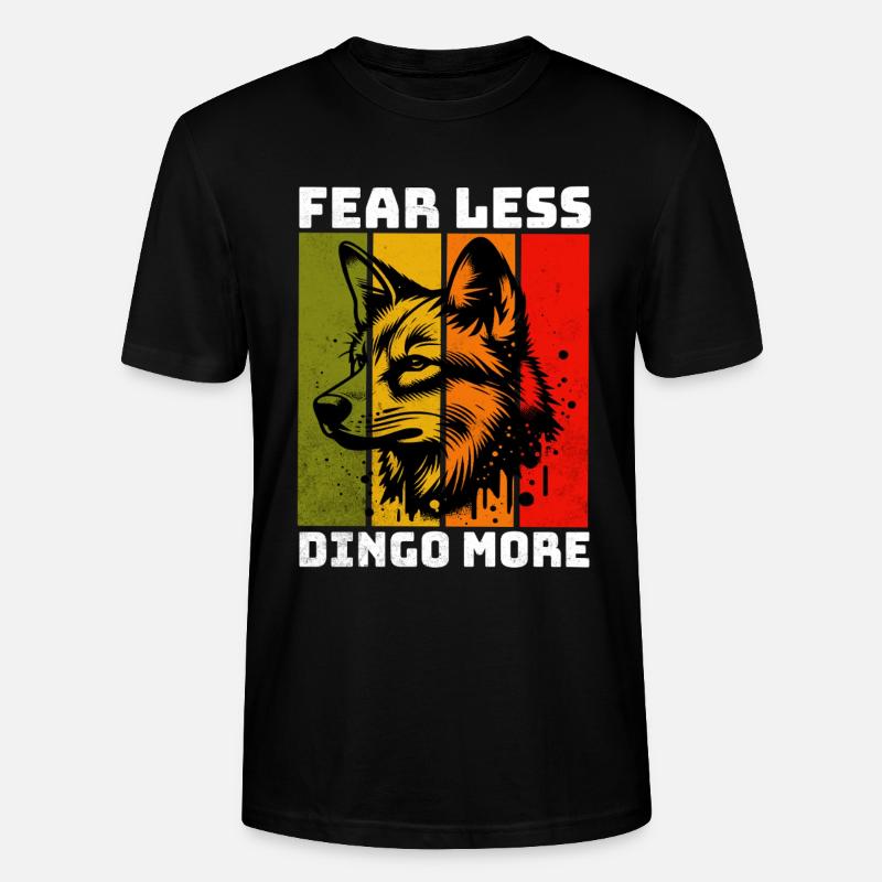 Dingo Australischer Wildhund - Stanley/Stella Unisex Bio-T-Shirt CRAFTER - Schwarz