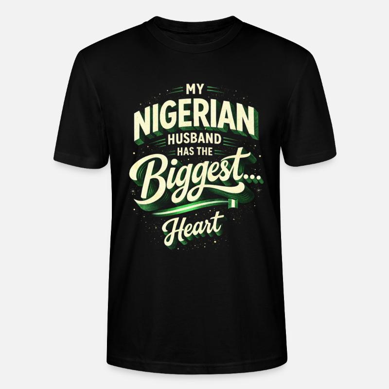 Nigerianischer Ehemann, mon mari nigérian, - T-shirt bio CRAFTER Stanley Stella Unisexe - noir