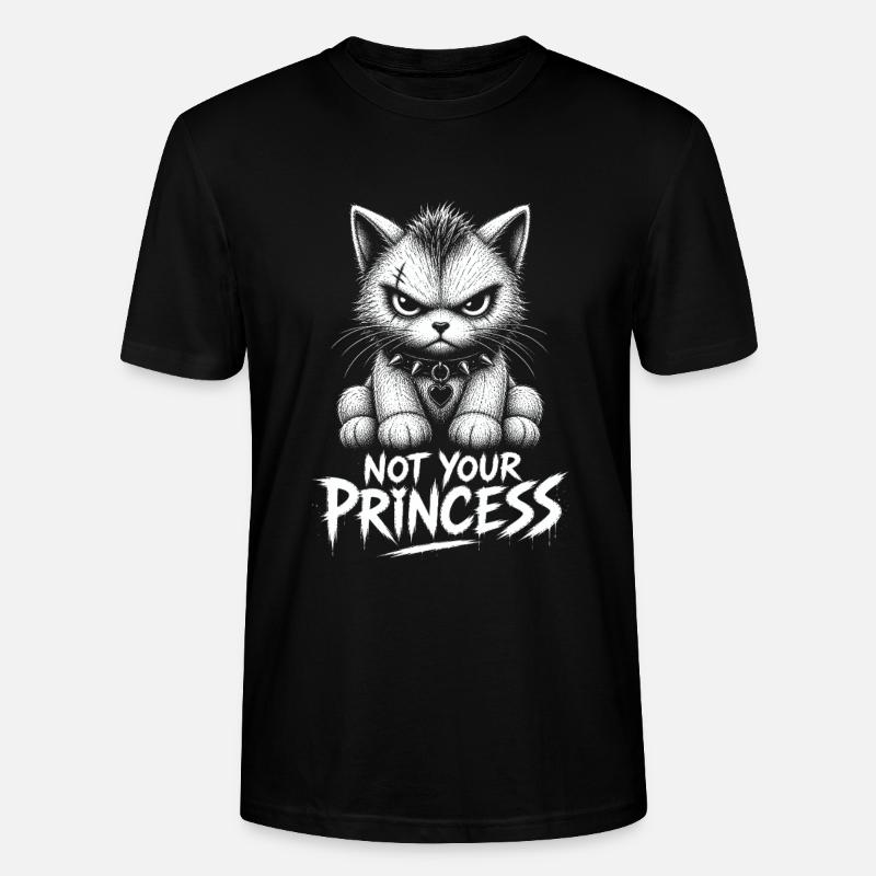 Pas ta princesse – Chat anti-princesse - T-shirt bio CRAFTER Stanley Stella Unisexe - noir