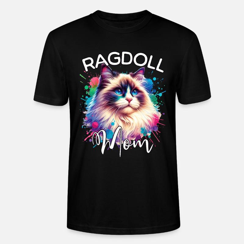 Maman Chatte Ragdoll - T-shirt bio CRAFTER Stanley Stella Unisexe - noir