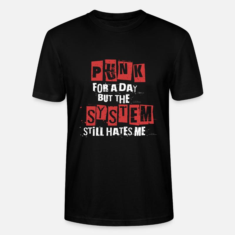 Punk For A Day - Stanley/Stella Unisex Bio-T-Shirt CRAFTER - Schwarz