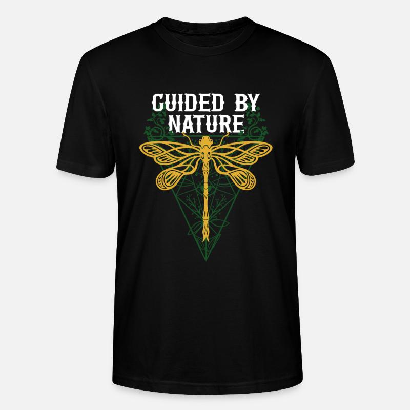 Libellules Libellules Guidées par la Nature - T-shirt bio CRAFTER Stanley Stella Unisexe - noir