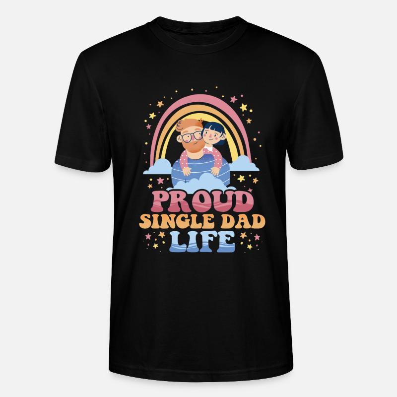 Single Dad Single Dad - Stanley/Stella CRAFTER Unisex Organic T-Shirt - black