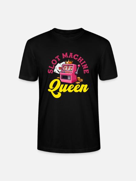 Pink Slots Queen Casino Jackpot - Stanley/Stella CRAFTER Unisex Organic T-Shirt - black
