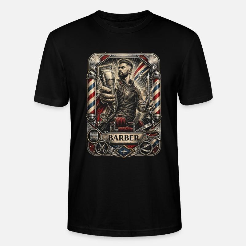 Barber Barbier - Stanley/Stella Unisex Bio-T-Shirt CRAFTER - Schwarz