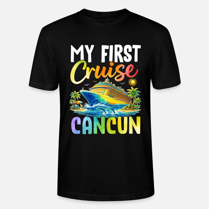 Ma première croisière à Cancún - T-shirt bio CRAFTER Stanley Stella Unisexe - noir