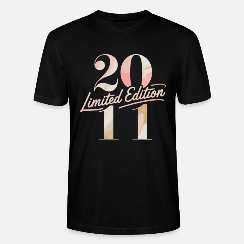 Anniversaire en édition limitée 2011 - T-shirt bio CRAFTER Stanley Stella Unisexe - noir