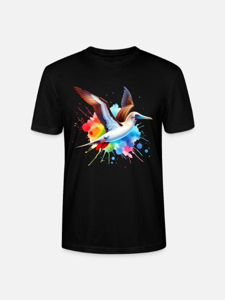 Red-footed booby gift - Stanley/Stella CRAFTER Unisex Organic T-Shirt - black