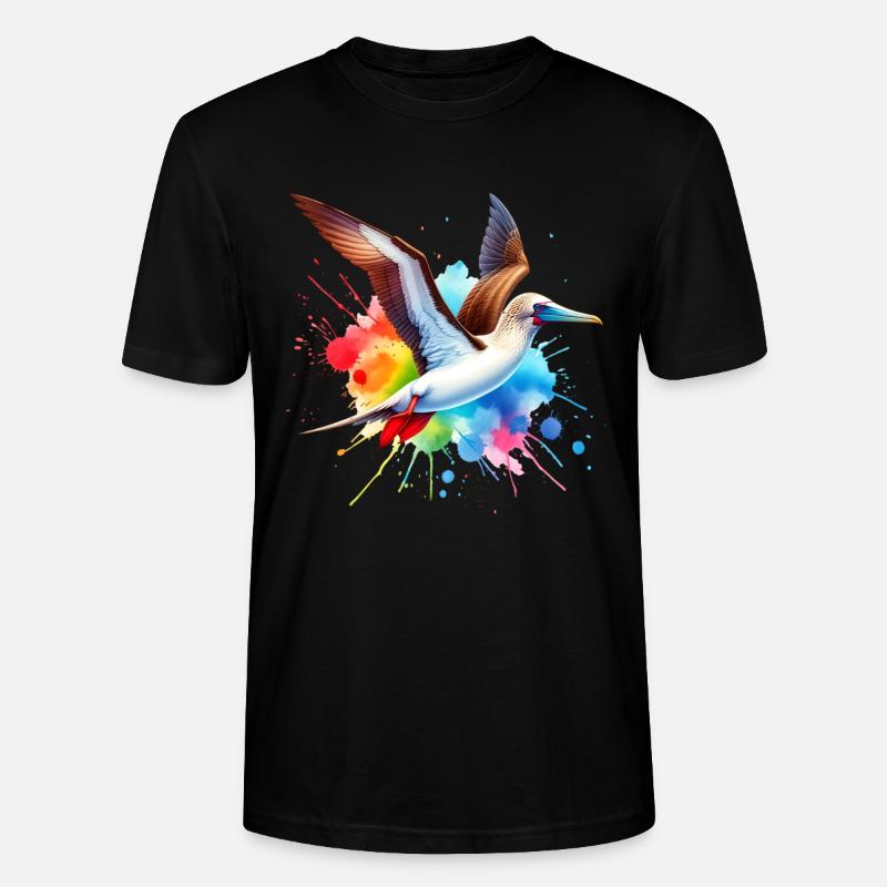 Red-footed booby gift - Stanley/Stella CRAFTER Unisex Organic T-Shirt - black