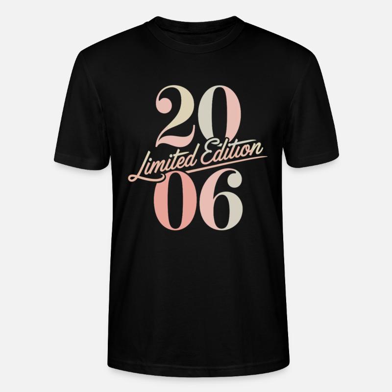 Édition limitée anniversaire 2006 - T-shirt bio CRAFTER Stanley Stella Unisexe - noir