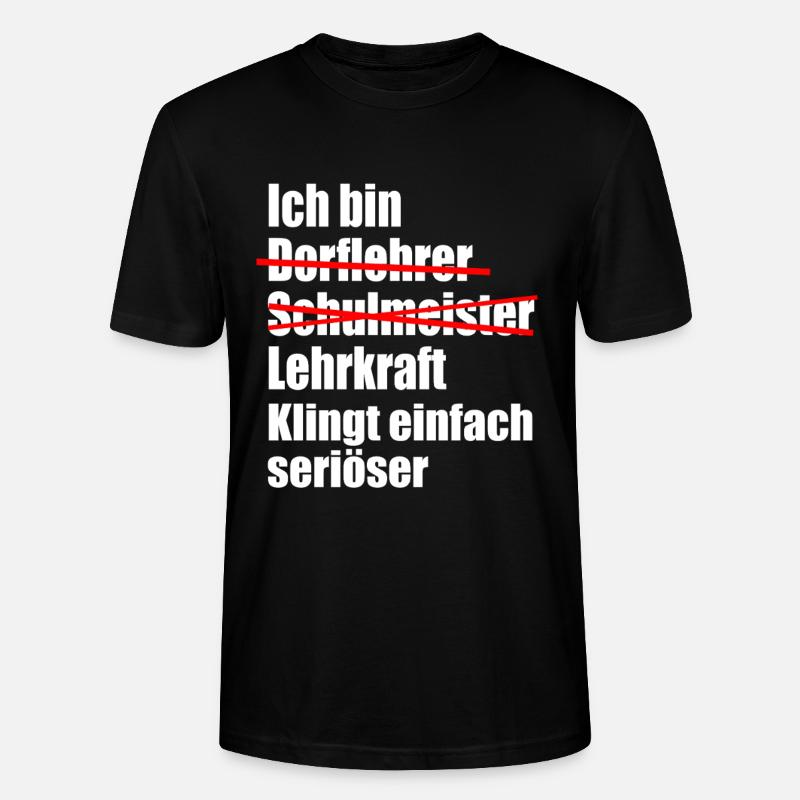 Lehrer Studium Abschluss bestanden - Stanley/Stella Unisex Bio-T-Shirt CRAFTER - Schwarz