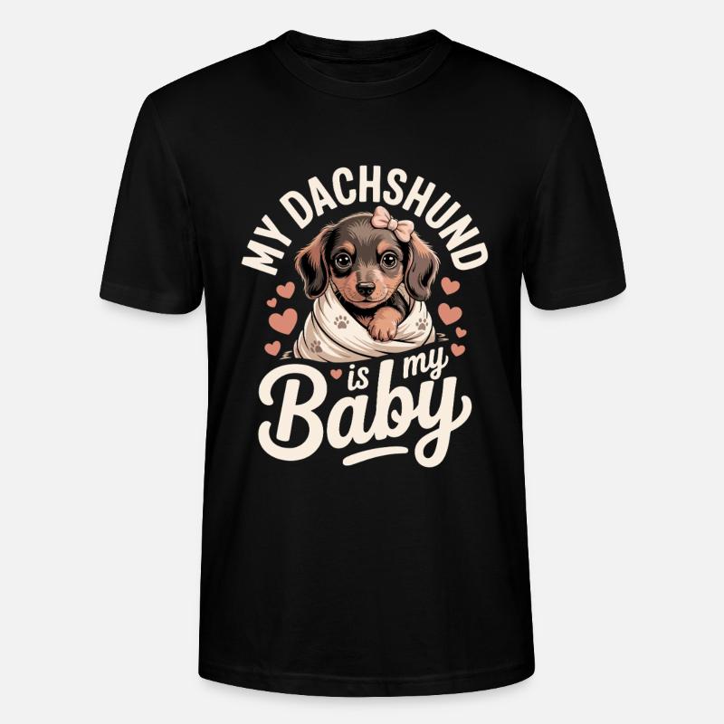 Dackel Baby - Stanley/Stella Unisex Bio-T-Shirt CRAFTER - Schwarz