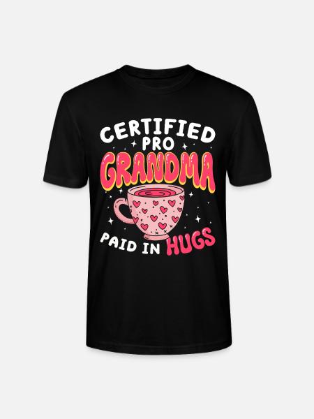 Zertifizierte Profi-Oma Großmutter - Stanley/Stella Unisex Bio-T-Shirt CRAFTER - Schwarz