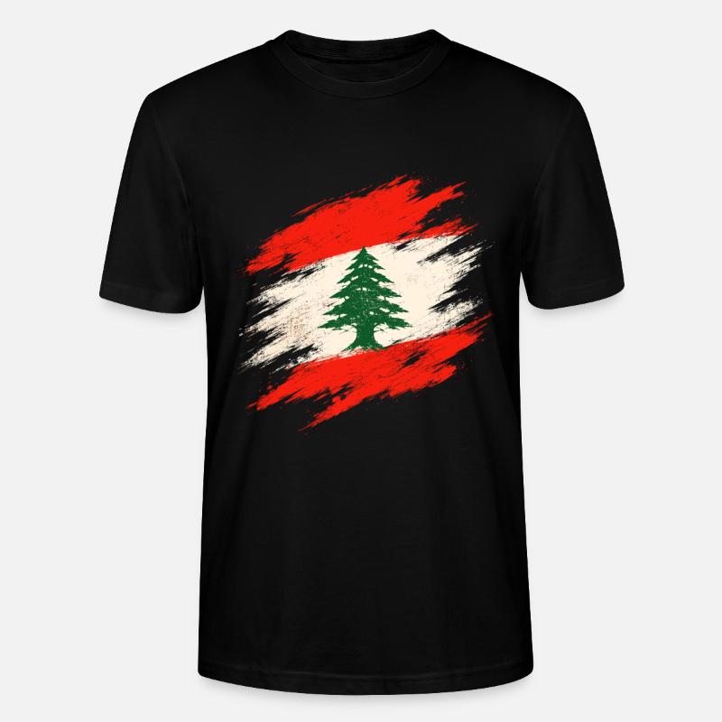 Liban Libanais - T-shirt bio CRAFTER Stanley Stella Unisexe - noir