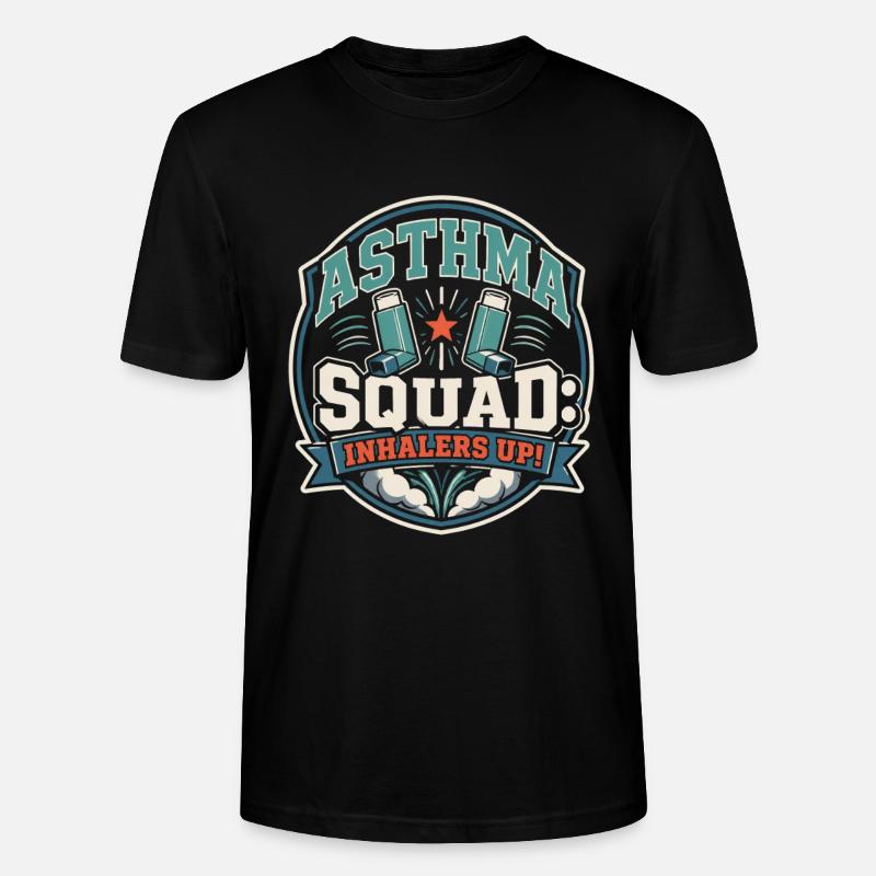 Asthma Squad Inhalers Up Asthmatiker - Stanley/Stella Unisex Bio-T-Shirt CRAFTER - Schwarz