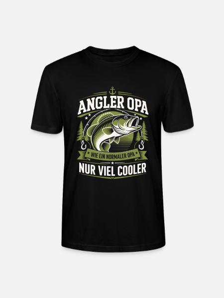 Angler Opa Viel Cooler - Stanley/Stella Unisex Bio-T-Shirt CRAFTER - Schwarz