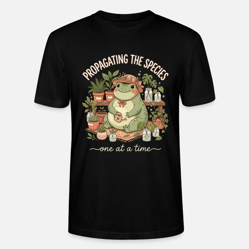 Propagation de l’espèce Maman jardinière - T-shirt bio CRAFTER Stanley Stella Unisexe - noir