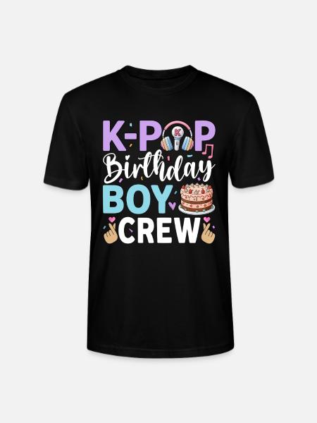 K-Pop Birthday Boy Crew - Stanley/Stella CRAFTER Unisex Organic T-Shirt - black