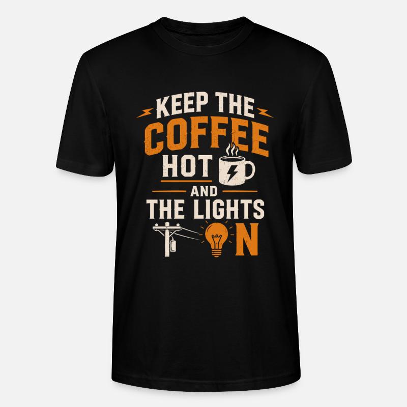 Fleißiger Monteur Kaffeesüchtig - Stanley/Stella Unisex Bio-T-Shirt CRAFTER - Schwarz